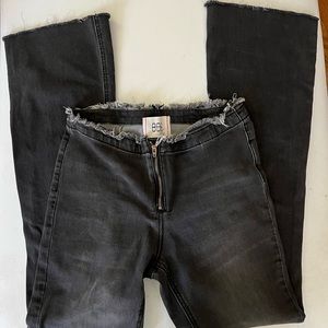 Urban Outfitters/bdg ladies black jeans with frayed leg & waistba…